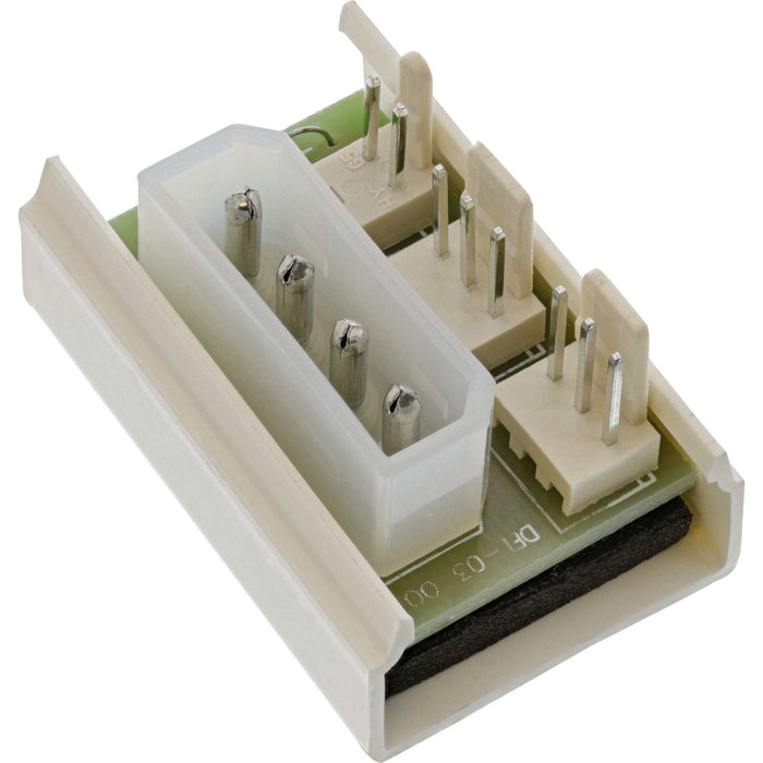 Adaptador De Alimentación Múltiple Para Ventilador Inline Molex De 5,25" A X 2 Ventiladores