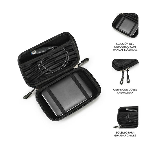 EAN 8436586741303 - SUBBLIM SUB-HDD-HBC001 funda para disco duro externo Funda de protección ABS sintéticos, Poliuretano Negr imagen 2