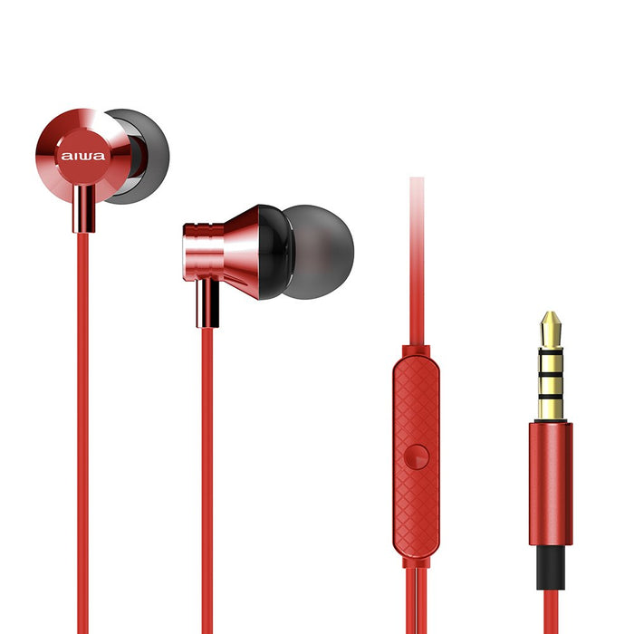 EAN 8435256897173 - Aiwa ESTM-50RD auricular y casco Auriculares Alámbrico Dentro de oído Música imagen 1