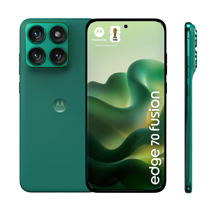 Motorola Edge 70 Fusion 5g Smartphone Sim Doble Ram 8 Gb / Memoria Interna 256 Gb Pantalla Oled 6.78" 2772 X 1272 Píxeles (144 Hz) 3 X Cámaras Traseras 50 Mp 13 Mp Front Camera 32 Mp Pantone Sporting Green