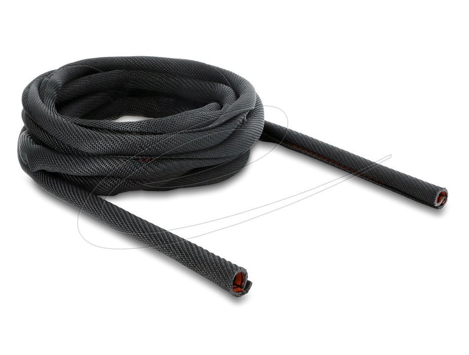 Delock Cableschutzschl. Selbstschl. Doppellagig 5mx16mm Blck