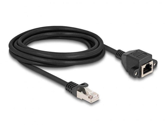 Delock 80195 Cable De Extensión Rj50 Macho A Hembra S/Ftp 3 M Negro