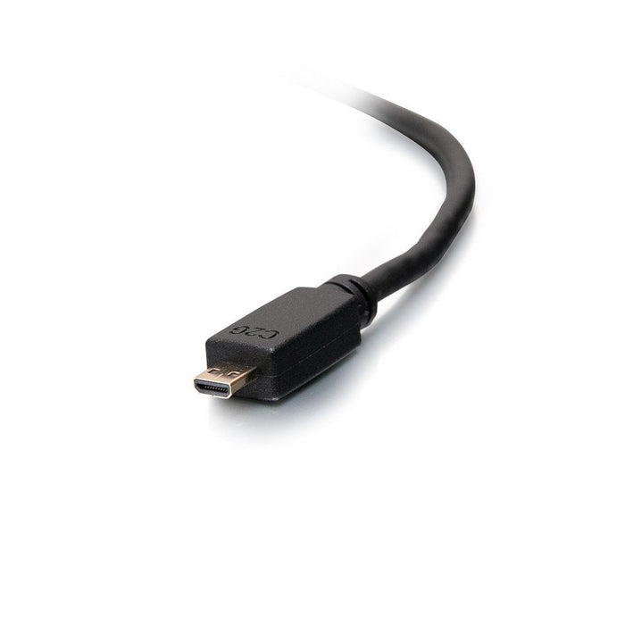 C2g 6ft Hdmi To Micro Hdmi Cable With Ethernet High Speed Hdmi Cable Cable Hdmi Con Ethernet 19 Pin Micro Hdmi Type D Macho A Hdmi Macho 1.83 M Blindado Negro