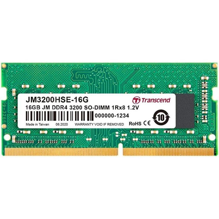 EAN 0760557848578 - Transcend JetRam JM3200HSE-16G módulo de memoria 16 GB 1 x 16 GB DDR4 260-pin SO-DIMM imagen 1
