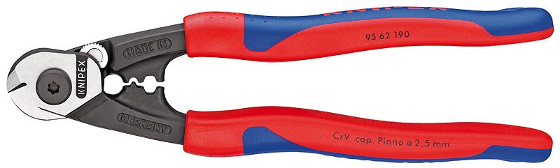 Knipex Tijeras Para Cable De Acero 95 62 190, Alicates De Corte 9562190