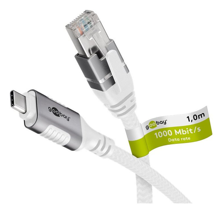 EAN 4040849741654 - Goobay 74165 cable de red Blanco 1 m Cat6 F/UTP (FTP) imagen 1