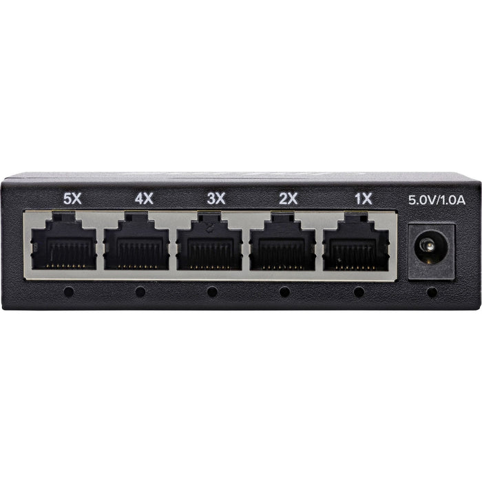 Switch De Red Gigabit Inline De 5 Puertos, 1 Gbps, Escritorio, Carcasa Metálica, Sin Ventilador