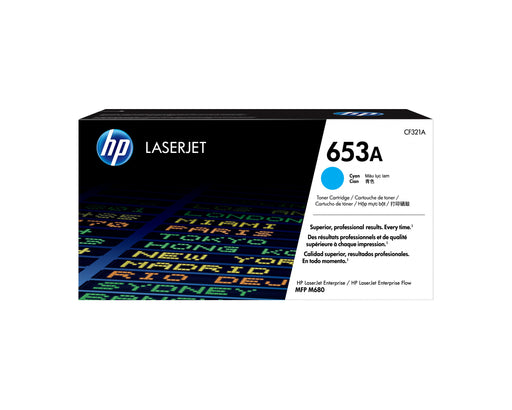 EAN 0886112501136 - HP 653A Cyan Original LaserJet Toner Cartridge cartucho de tóner 1 pieza(s) imagen 1