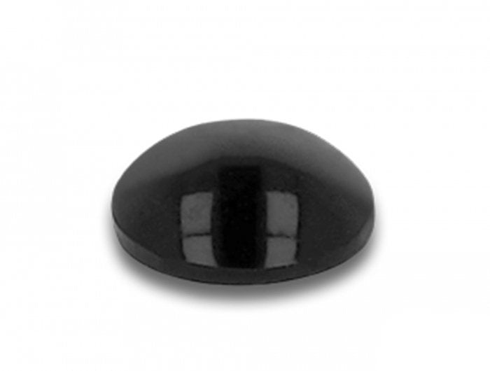 Gummifüsse Rund Selbstklebend 6 X 2 Mm 80 Stück Schwarz