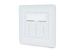 EAN 4016032485735 - Digitus DN-9010/8-2 toma de corriente 2 x RJ-45 Blanco imagen 1