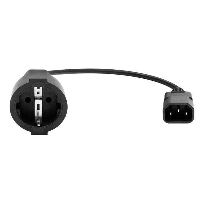 Proxtend Pc-C14ff-0002 Cable De Transmisión Negro 0,2 M Enchufe Tipo F C14 Acoplador