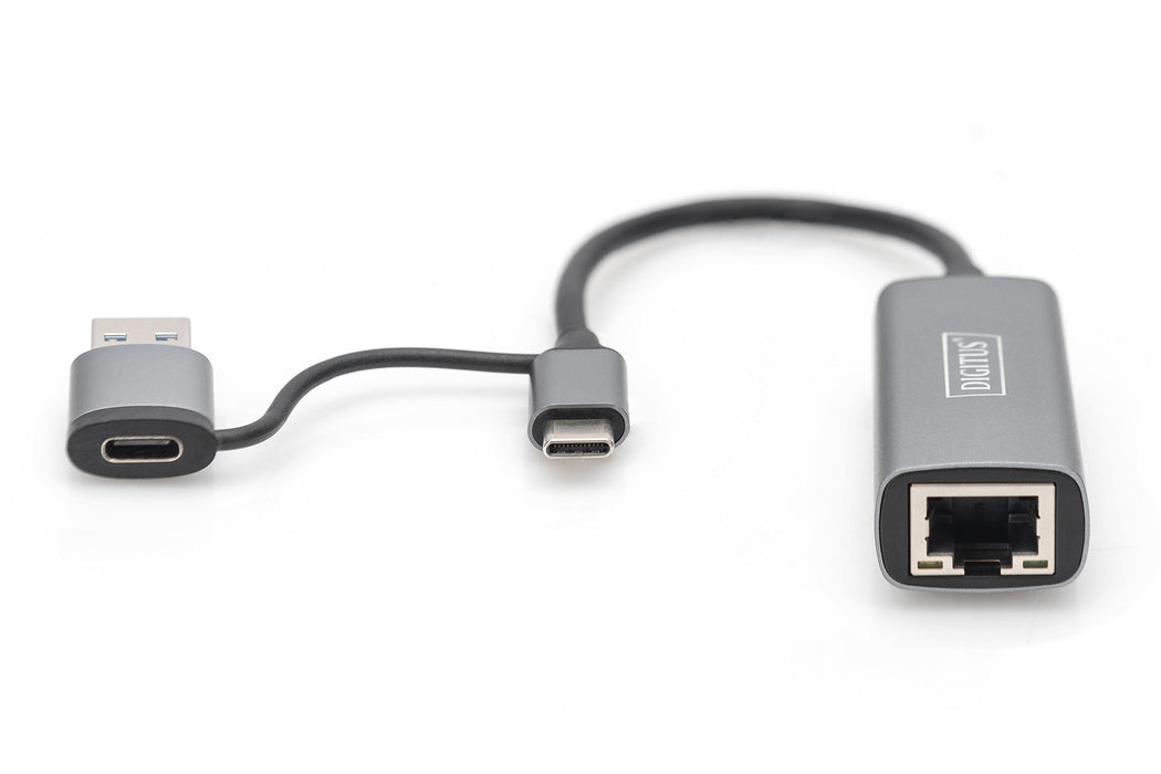 EAN 4016032473572 - Digitus DN-3028 cambiador de género para cable USB-C USB 3.1 RJ-45 Gris imagen 5