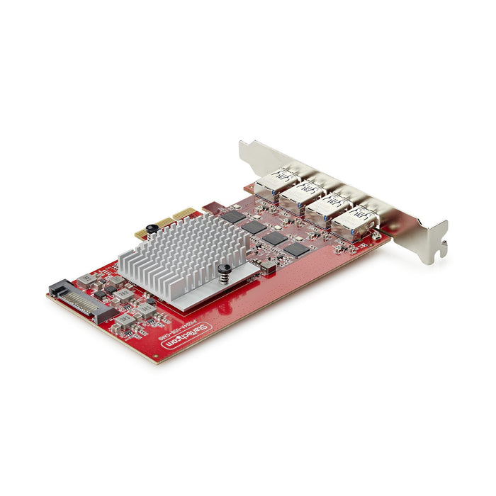 Tarjeta Startech Pci Express De 4 Puertos Usb-A - Usb 3.2 10gbps - Tarjeta De Expansión Pcie Hub Interno - 4 Controladores Independientes - Taa