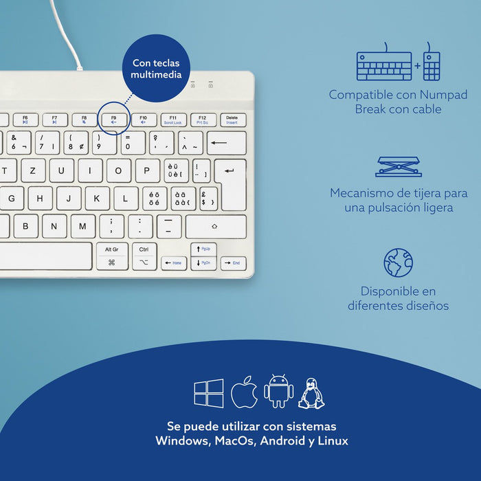 EAN 8719274492191 - R-Go Tools RGOCOCHWDWH teclado Oficina USB Checa imagen 11