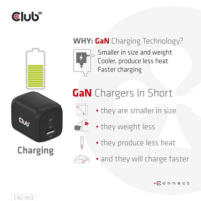 EAN 8719214472658 - CLUB3D CAC-1913 cargador de dispositivo móvil Teléfono móvil, Portátil, Smartphone, Universal Negro Corri imagen 8