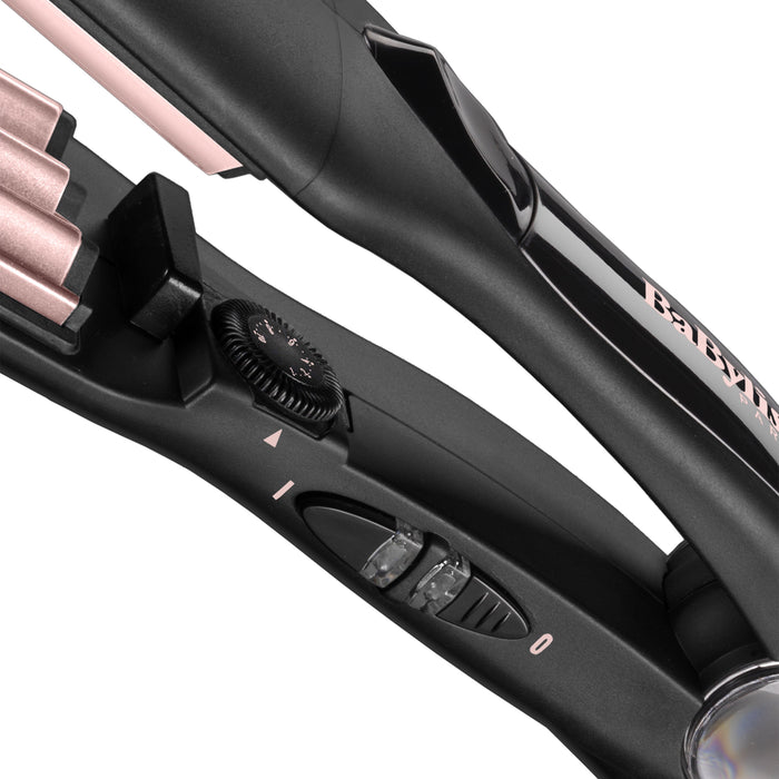 EAN 3030050154542 - BaByliss The Crimper Plancha alisadora y rizadora para flequillo Caliente Negro, Rosa 1,8 m imagen 2