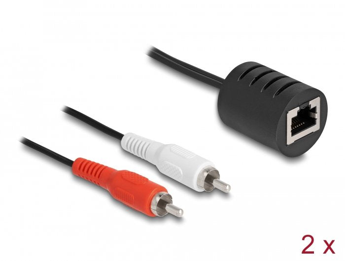 EAN 4043619878574 - DeLOCK 87857 cable de audio RJ-45 Negro, Rojo, Blanco imagen 2