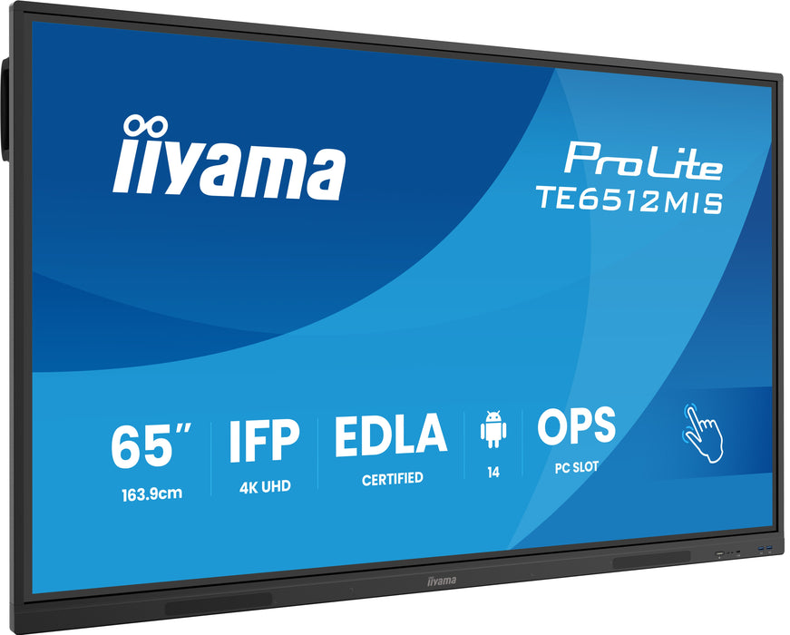 EAN 4948570125487 - iiyama TE6512MIS-B4AG pantalla de señalización Panel plano interactivo 165,1 cm (65") LCD Wifi 400 cd / m imagen 1