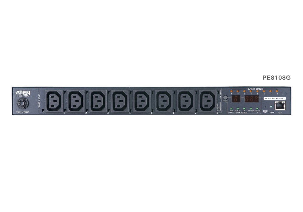 EAN 0672792401077 - ATEN PE8108G-ATA-G unidad de distribución de energía (PDU) 8 salidas AC 1U Negro imagen 3