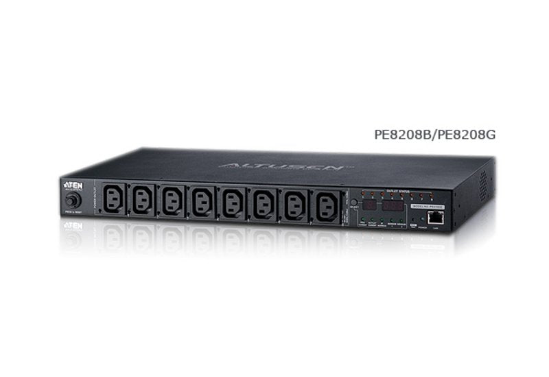 EAN 4710423777712 - ATEN PE8208G-ATA-G unidad de distribución de energía (PDU) 8 salidas AC 1U Negro imagen 3