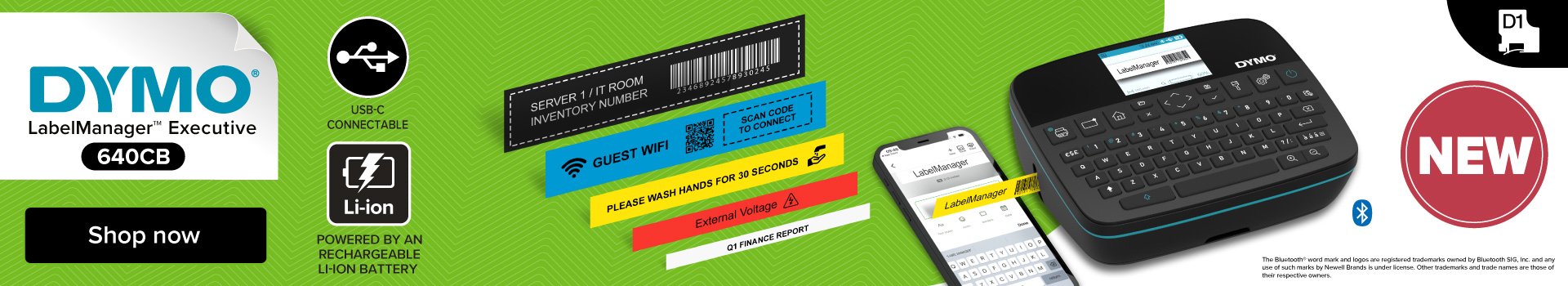 EAN 3026982021045 - DYMO LabelManager LabelWriter 640CB Portable & Rechargeable Label Maker with Dual Connectivity - 2197370  imagen 5