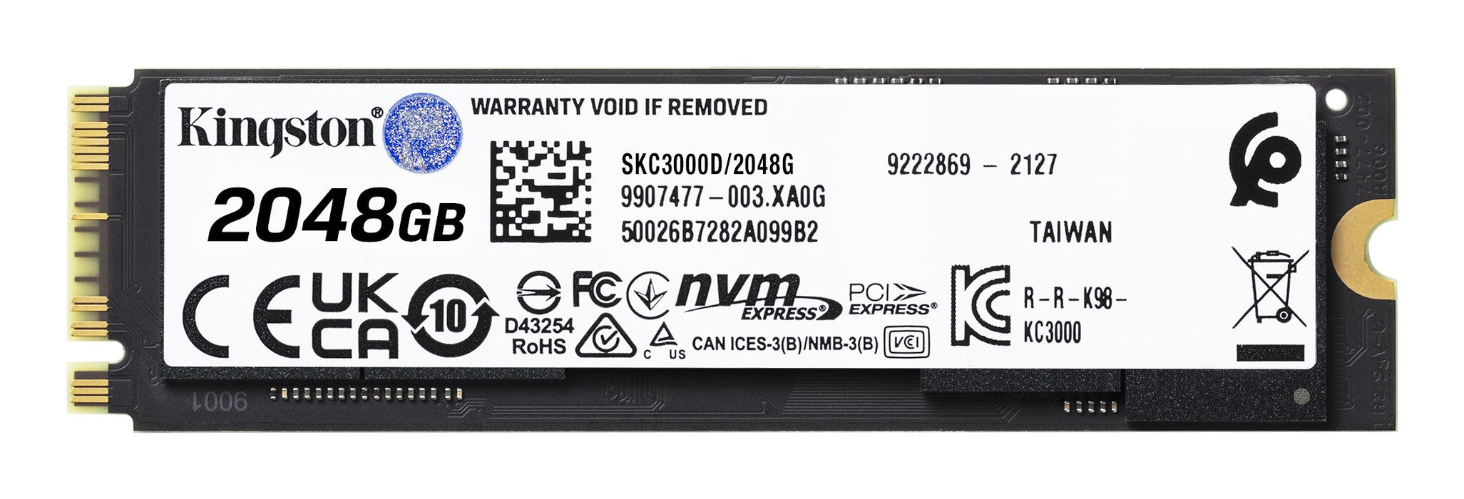 EAN 0740617324242 - Kingston Technology KC3000 2 TB PCI Express 4.0 3D TLC imagen 2