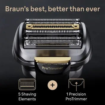EAN 7500435218221 - Braun Series 9 Pro+ 9565cc Wet & Dry Máquina de afeitar de láminas Recortadora Metálico imagen 3