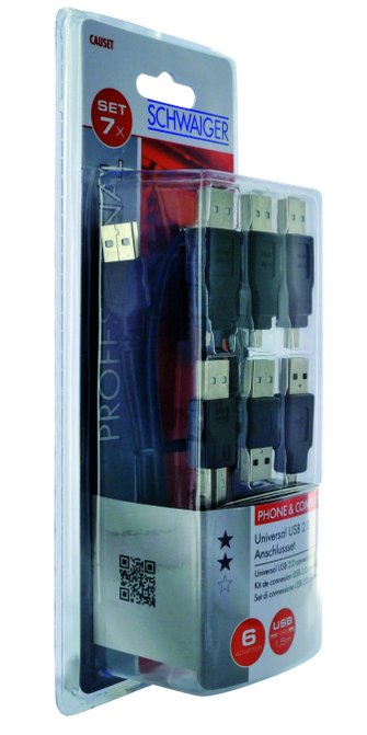EAN 4004005124903 - Schwaiger CAUSET531 cable USB USB 2.0 USB A Negro imagen 2