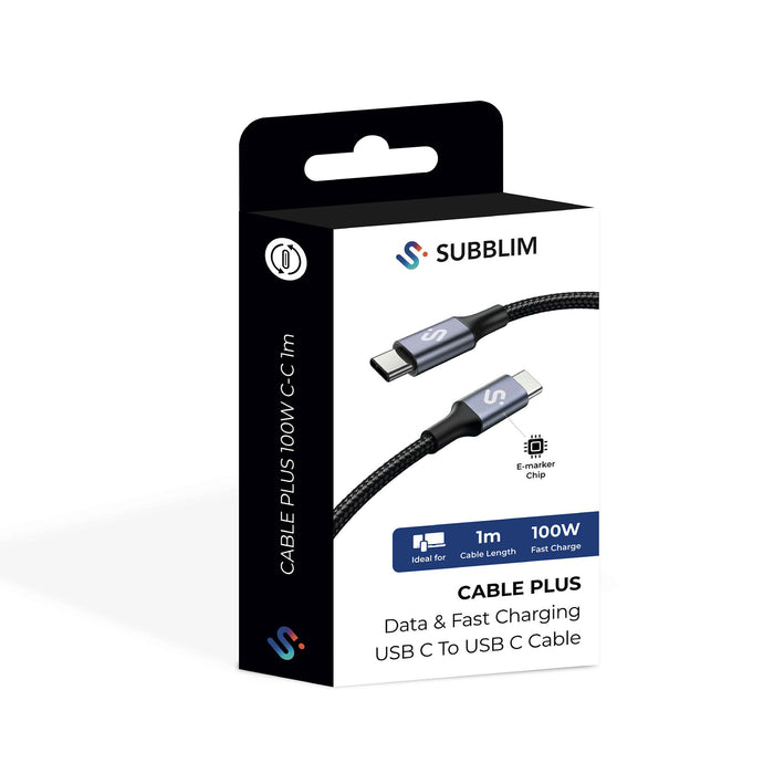 EAN 8436586743574 - SUBBLIM SUBCAB-C10001 cable USB USB 2.0 USB C Negro imagen 6