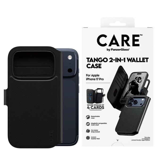 EAN 5715685026775 - PanzerGlass CARE™ by ® Tango 2-in-1 Wallet Case w. MagSafe iPhone 17 Pro funda para teléfono móvil Negro imagen 2