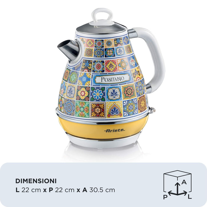 EAN 8003705122833 - Ariete 2869/0P tetera eléctrica 1,7 L 2200 W Azul, Amarillo imagen 2