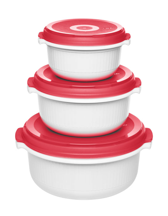 EAN 4009049461243 - EMSA 518999 recipiente de almacenar comida Rojo, Blanco 3 pieza(s) imagen 1