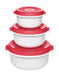 EAN 4009049461243 - EMSA 518999 recipiente de almacenar comida Rojo, Blanco 3 pieza(s) imagen 1