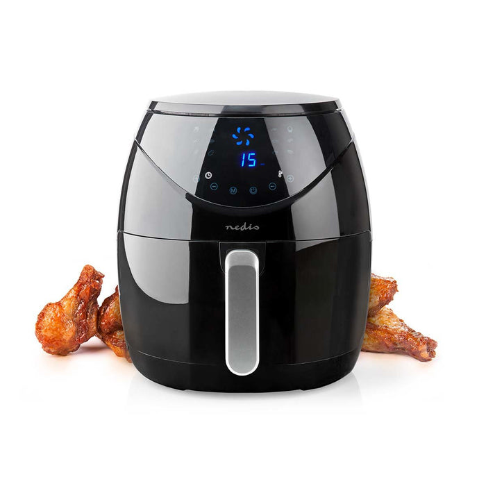 EAN 5412810335350 - Nedis KAAF240EBK freidora Sencillo 4,6 L Independiente 1500 W Freidora de aire caliente Negro imagen 15