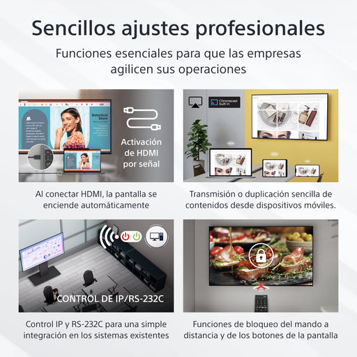 EAN 4548736156272 - Sony FW-43EZ20L pantalla de señalización Pantalla plana para señalización digital 109,2 cm (43") LED Wifi imagen 2