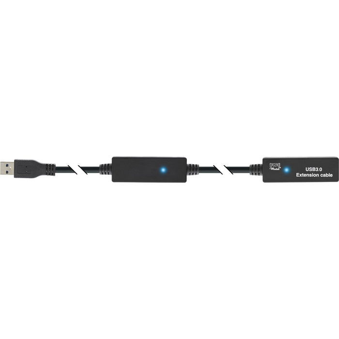 Cable Inline Usb 3.0 Cable Repetidor Activo Tipo A Macho A A Hembra Negro 10m