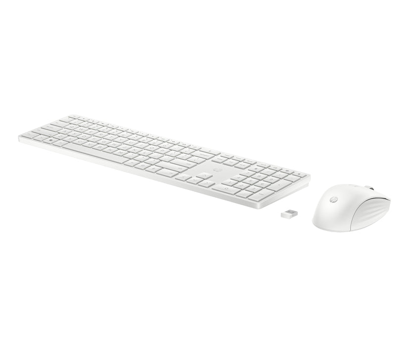 655 Wireless Keyboard And  Mouse Combo, White