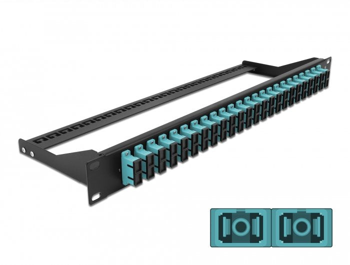 Delock 19? Lwl Patchpanel 24 Port Sc Duplex Aqua