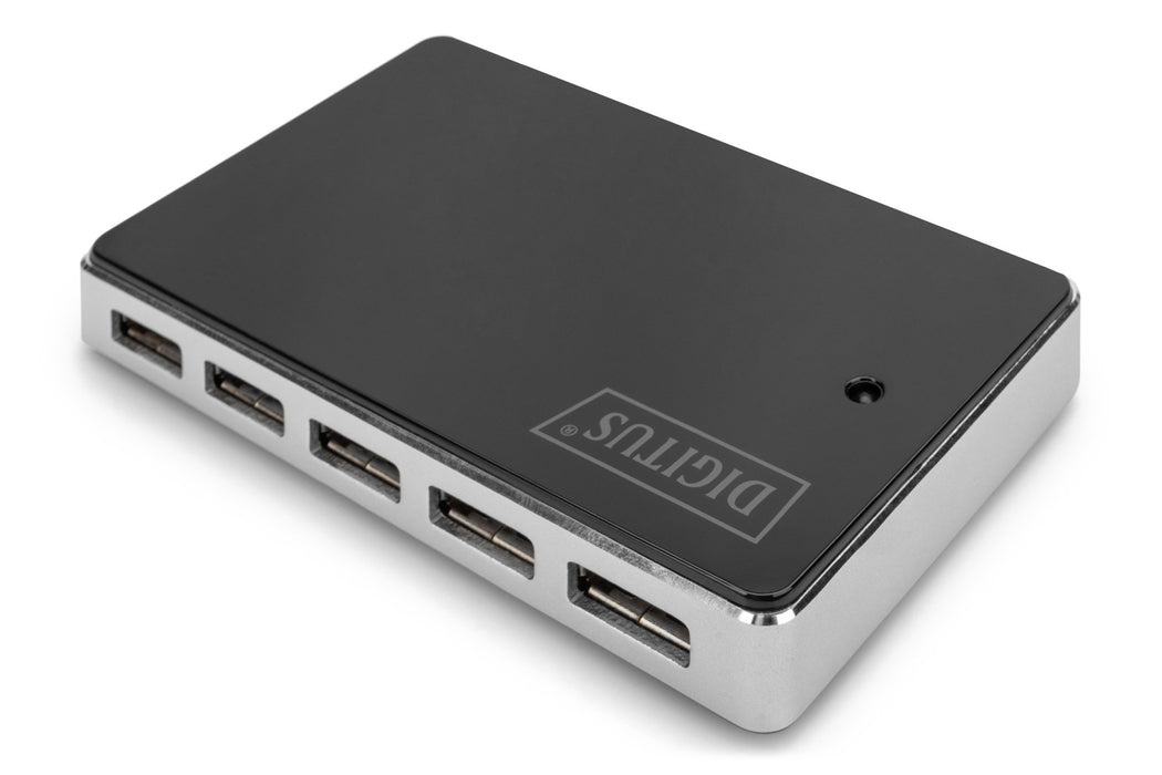 EAN 4016032331445 - Digitus DA-70229 hub de interfaz 480 Mbit/s Negro, Plata imagen 3