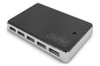 EAN 4016032331445 - Digitus DA-70229 hub de interfaz 480 Mbit/s Negro, Plata imagen 3