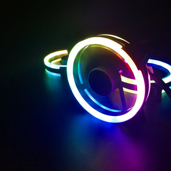 Ventilador Caja Gaming Darkflash Dr12 Pro / 120mm / A-Rgb