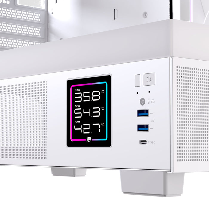 EAN 6977277360073 - Einarex EXCS-SM-51DR-W carcasa de ordenador Micro Torre Blanco imagen 12