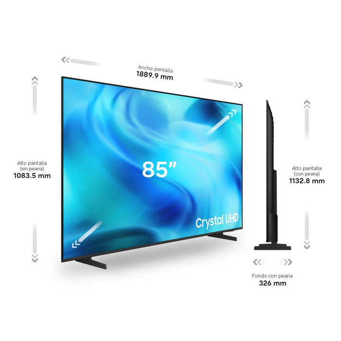 Televisor Samsung Crystal 4k Ai U8075h Smart Tv 85" Uhd 4k
