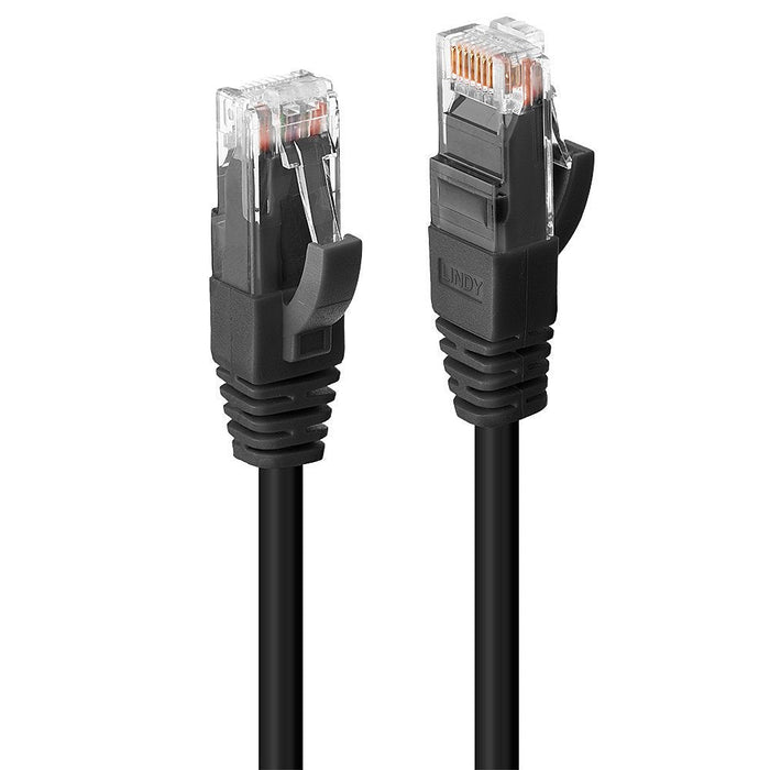 Cable Lindy Cat.6 U/Utp Lszh 0.3m Black