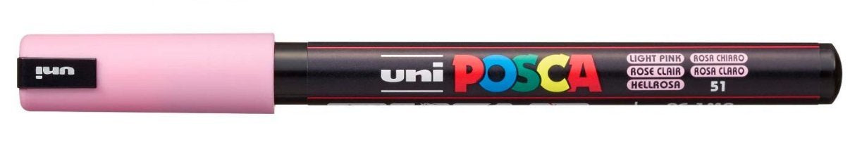 EAN 4902778249444 - POSCA PC-1MR marcador 1 pieza(s) Punta fina Rosa imagen 1