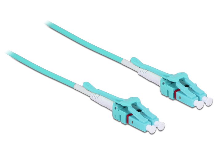 Delock 85128 Cable De Fibra Optica 2 M Om3 Lc Azul