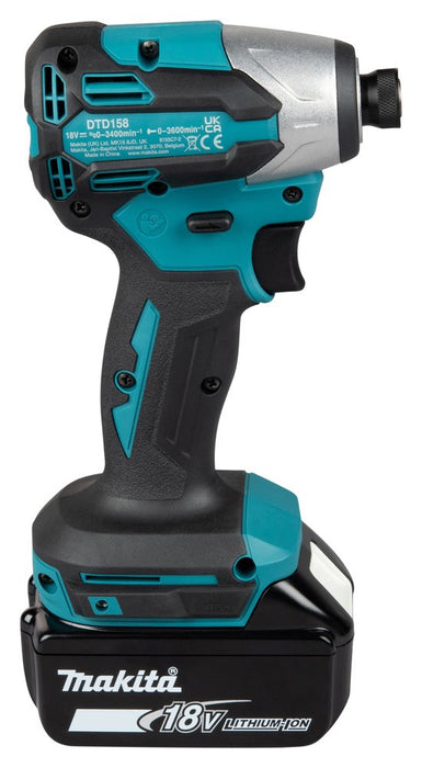 EAN 0197050018793 - Makita DTD158Z destornillador eléctrico y llave de impacto Negro, Azul imagen 6