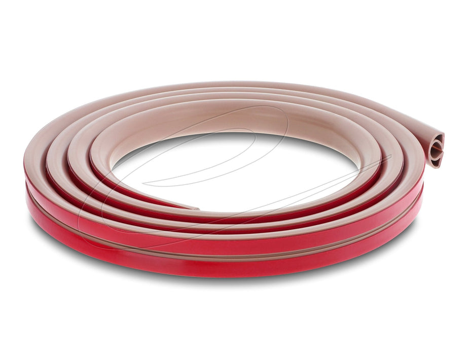 Delock Kabelkanal Pvc Flexibel 20 X 10 Mm - Länge 2 M Braun