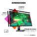 EAN 0196337845503 - HP OMEN 27u 4K 144Hz HDR IPS Gaming Monitor pantalla para PC 68,6 cm (27") 3840 x 2160 Pixeles 4K Ultra H imagen 15