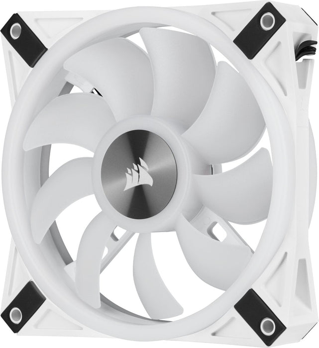 Case Acc Fan 12cm Corsair Ql120wh Rgb 3pcs Rgb Pwm 1500rpm 71m³/H 26dba 4pin Triple Pack White